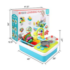 اسباب بازی سینک ظرفشویی کودک همراه با اجاق گاز بزرگ FIVESTAR TOYS LERNING FUN_اسباب بازی